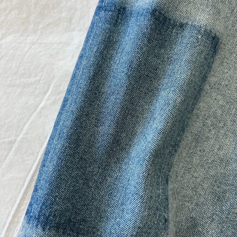 DL1961 Jeans Blue Patti Straight Patchwork High Rise Vintage Ankle - Picture 5 of 6